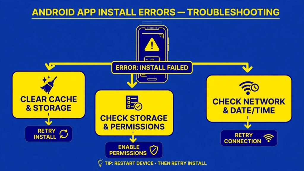Common Android APK install errors and how to fix them safely