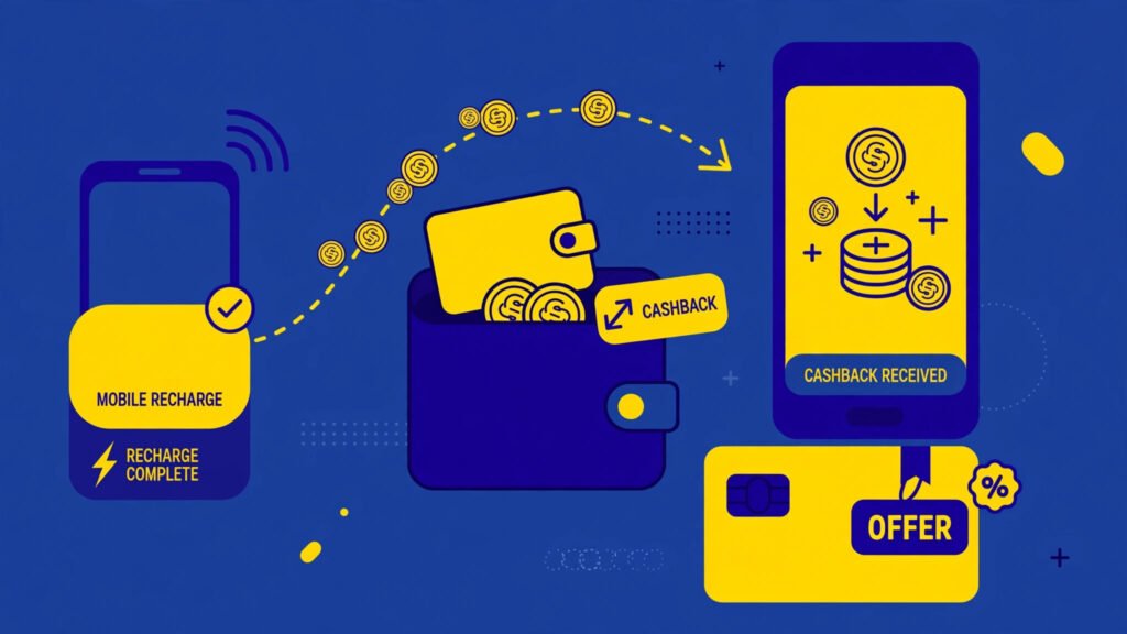 Wallet and UPI app cashback on mobile recharge India
